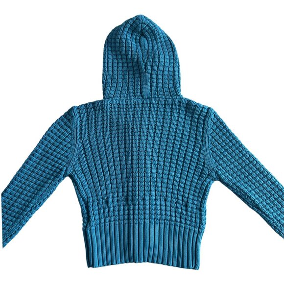 RARE H&M Teal Hooded Cardigan ASO Luna Lovegood - Picture 5 of 7